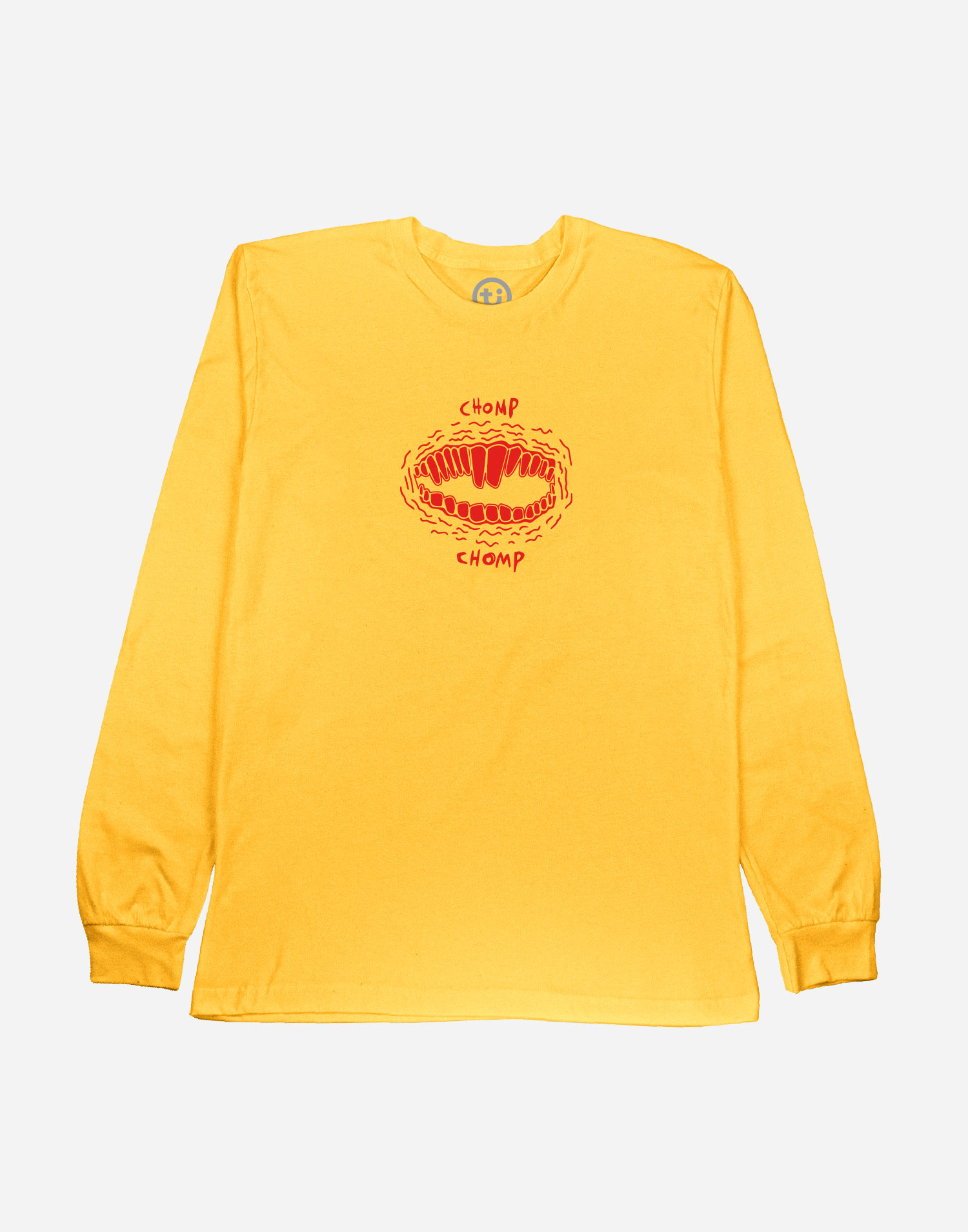 Crewneck-jaune-rouge Crewneck jaune et rouge
